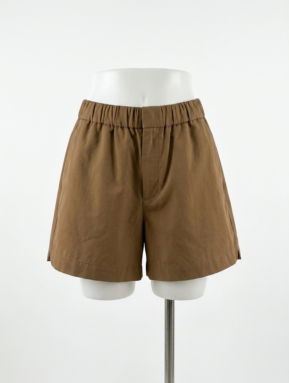 NEW VARLEY nila mid rise shorts in taupe stone